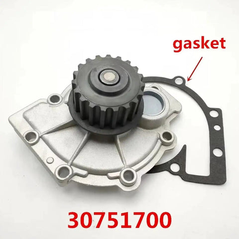 High Performance Engine Coolant Water Pump For Volvo C70 XC70 S70 Models 30684432 30751700 with gasket detail.