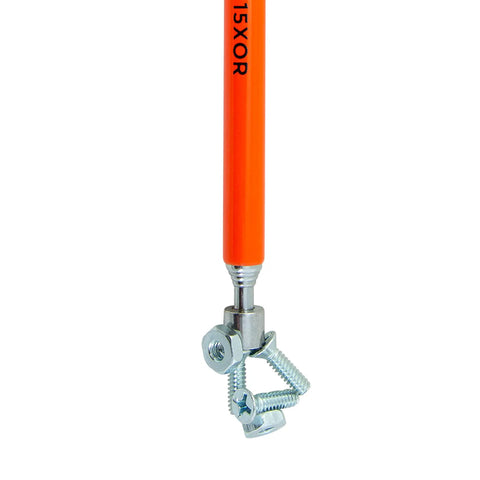 High Visibility Orange Magnetic Pick Up Tool With Telescoping Reach And Pocket Clip For Go To Mechanics And DIY Pros detail view