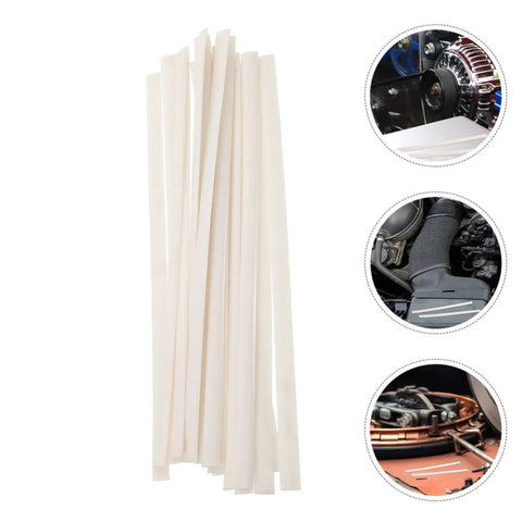 Grab This 40-Pack of White Pp Plastic Welding Rods For Car Bumper Repair! White plastic rods for auto body repairs.