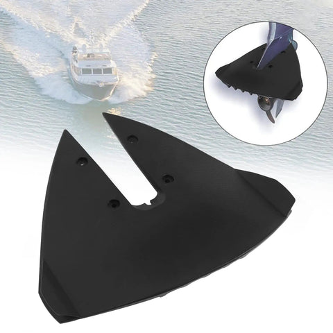 Hydrofoil Stabilizer For Boats Fits 15 To 300HP Outboard Engines Marine Fin Stabilizer and yacht cruising in background