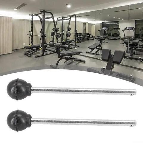 Two Pack Weight Stack Pins For Gym Machines Heavy Duty Metal And Plastic Pin Set in a fitness studio.
