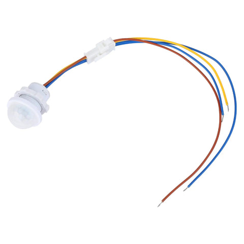Motion Sensor Light Switch With PIR Infrared Detection, Auto On Auto Off After 30 Second Delay, LED compatible, wiring shown