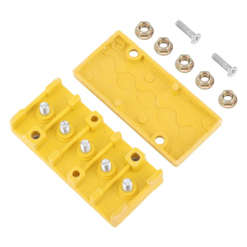 Ebike Junction Box For Controllers And Battery Wires, Insulated Wire Connector Case In Phenolic Material, with bolts and nuts