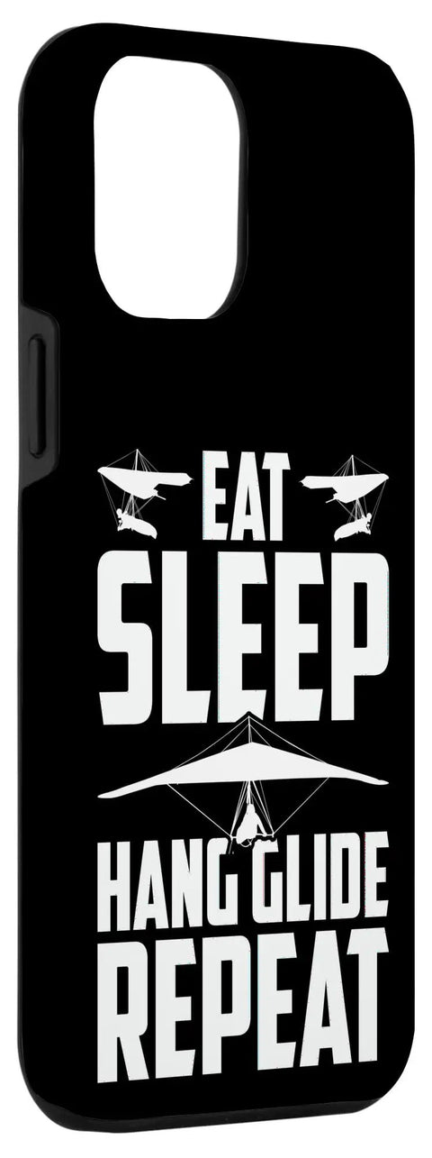Hang Gliding Case For 15 Plus Eat Sleep Hang Glide Repeat Graphic Two Piece Shock Absorbing Polycarbonate Shell