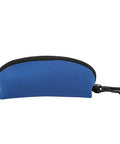 Blue Neoprene Dive Mask Storage Case Pouch for Goggles and Sunglasses, shock resistant gear bag with zipper and clip