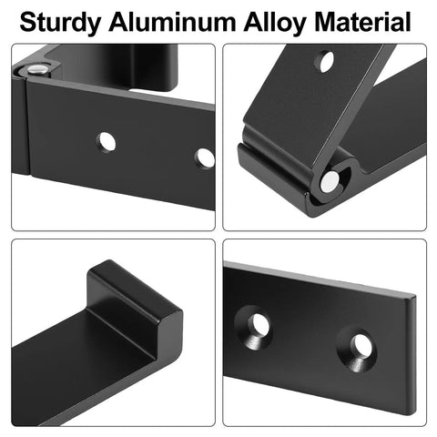 Sturdy Aluminum Alloy Folding Wall Hooks detailing their durable construction and sleek design. 12 Piece Aluminum Alloy Folding Wall Hooks Heavy Duty Coat Hangers Foldable Rustproof Closet Organizer With Mounting Hardware For Coats Towels And Headphones Top Shelf Quality And No Sweat Setup.