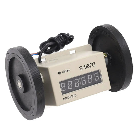 Mingzhe Automatic Metric Measuring Wheel, 999999m Distance Range with digital counter and rubber wheels.