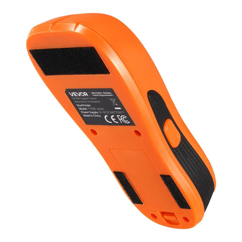 Back view of the No More Blind Swinging Drill Holes 5in1 Stud Finder Wall Scanner with smooth grip and sensor detail.