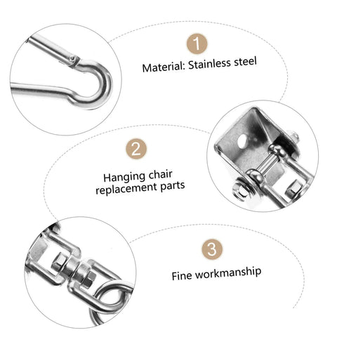 Heavy Duty Swivel Ceiling Hook For Hanging Chairs And Hammocks With Tough Steel Swing Mount and Drop Ceiling Anchor stainless steel parts