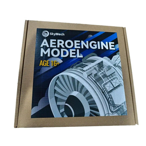 Totally Realistic Turboprop Engine Model Kit For DIY Hobbyists, PT6A Turbine Engine Replica With 3D Printing, Desktop Science Toy, Educational Gift For Teens And Adults, 100 Piece Set in cardboard box