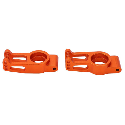 Beefed Up Aluminum Rear Wheel Hub Assembly Axle Knuckle Carrier For RC Car Orange Finish Heavy Duty Upgrade Machined Precision