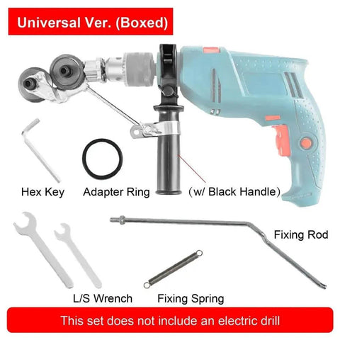 Electric Drill Metal Shear Conversion Tool Plate Cutter Attachment for Thin Sheet Metal Steel and Aluminum Universal 43mm Disc Cutter