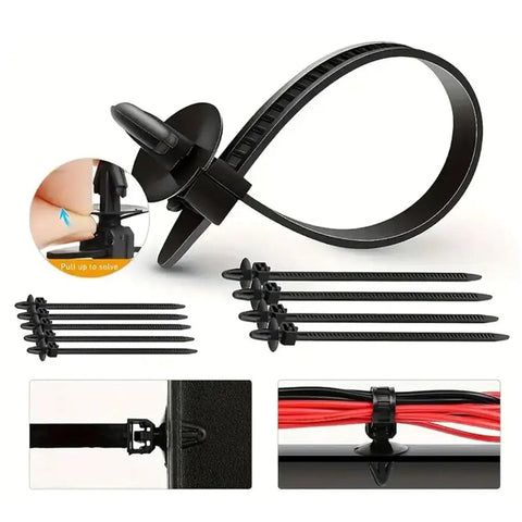 Lexus TX 2023-2027 2275-Piece Bumper Clips Kit Push Type Auto Retainers for Fast, Durable Trim Replacement and Easy Install Heavy-Duty Car Clip Set for Interior and Exterior Panels, black zip ties