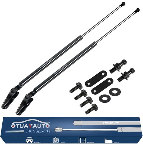 Heavy Duty Rear Hatch Shock Struts And Tailgate Lift Supports For 2010 2014 Subaru Legacy Outback Wagon Sets Pack Of Two with hardware components.