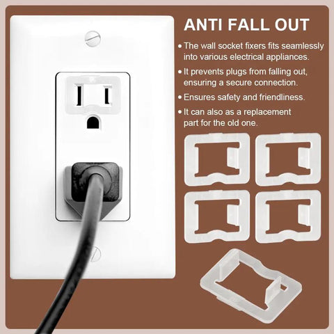 Snug 24 Pack Outlet Plugs For Loose 110V Sockets Transparent Wall Socket Fixers shown installed and detached