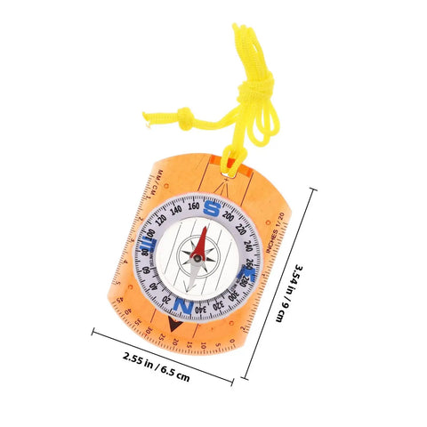 Pocket Orienteering Compass With Map Scale Built From Durable Acrylic For Precise Readings A Super Handy Outdoor Survival Navigation Tool