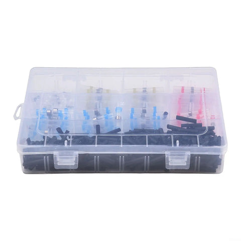 Noteflora Heat Solder Seal Butt Connectors With Waterproof Insulation Sleeve For Auto Marine Industrial Electrical Cable Repair Kit And Wire Maintenance That Actually Lasts And Keeps Connections Dry Like A Boss. clear case 400-piece 26-10 AWG kit
