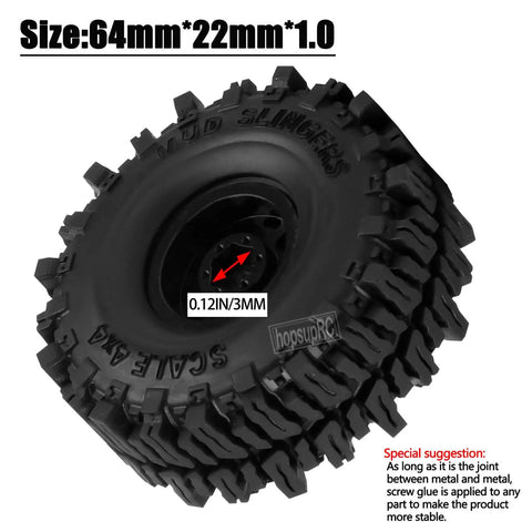 Beadlock Alloy RC Wheels For 1/18 And 1/24 RC Crawlers Gold 4 Pack Built Tough With CNC Machined 6061 T6 Aluminum Rims Durably Anodized