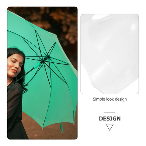 Handy Dandy 10 Piece Umbrella Tail Beads Kit For Foldable Repair And Sturdy Plastic Rib End Caps Easy Snap Fix with a green umbrella.