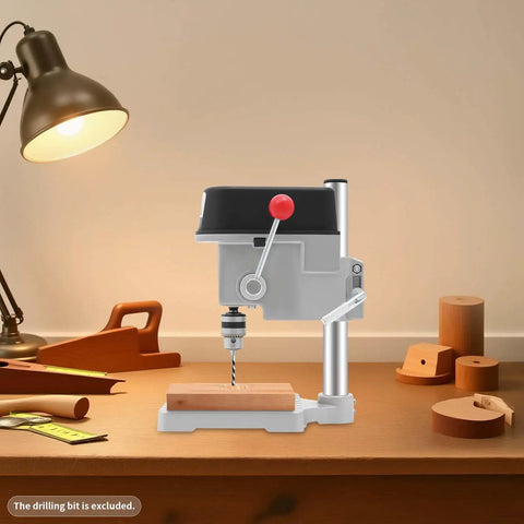 Sootvp 340W Mini Bench Drill Press With Adjustable Speed and Portable Table Design for precise drilling on wood projects.