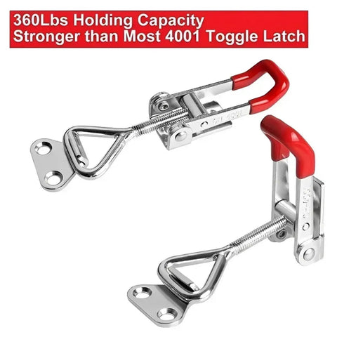 Six Pack Toggle Latch Catch Set With Adjustable Clamp For Cabinets And Boxes Self Locking Linkage Delivers Steady Clamping Easy