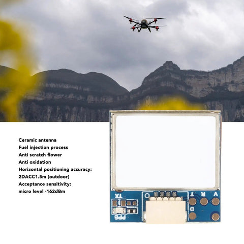 Pro Grade Positioning Module For Fixed Wing RC Drones And FPV Aircraft Microcontroller Unit with durable PCB and ceramic antenna.
