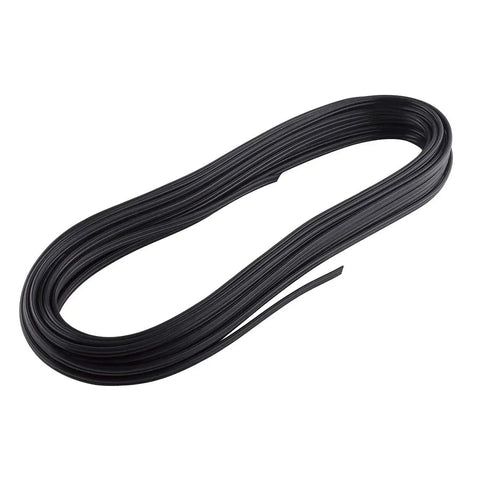 Black cable for Outdoor Lighting Kit With Dope Black Aluminum Bollards And Clear Acrylic Shade Four 14 Inch Tall Bollards Delivering Over 10 Feet Of Illumination And Two Spotlight Fixtures For Yard Path And Patio Ambience