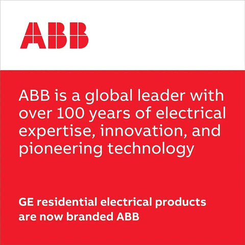 ABB branded GE residential breaker packaging for 60 Amp Double Pole Circuit Breaker For 120/240V Panels With 10 kAIC Interrupt Rating - Thermal Magnetic Plug-On Load Center Breaker For Residential And Commercial Safety Beefy Protection