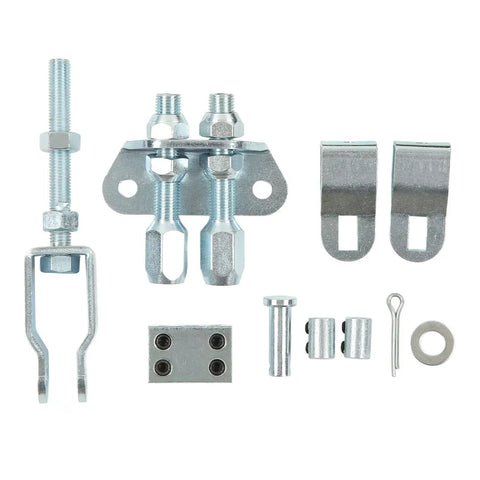Universal Boss Grade Parking Brake Cable Kit With Reinforced Abs Plastic Handbrake Assembly Built For Custom Whips And Heavy Duty Trucks Bulletproof Fit For Drum Or Disc Brakes No Sweat Install mounting hardware and brackets set.