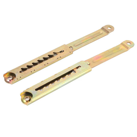 Adjustable Headrest Lifting Hinge Kit For Sofas And Beds Corrosion Resistant Iron Construction 2 Pack 7 Speed Straight Rod Mechanism