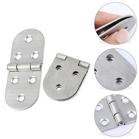 Beefy Stainless Steel Folding Table Hinges 2 Pack Heavy Duty Rust Resistant Easy Install Flat Hinge For Sewing Tables Desks Wardrobes