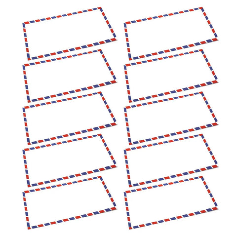 Air Mail Envelopes Bulk Pack 5 10 20 Pieces 115x225mm 4.53x8.86in With Aviation Stripes for Secure Document Mailing