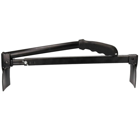 Built Like A Tank Adjustable Brick Lifter Tongs With Auto Closing Jaws moving blocks, heavy steel grips for masonry work.