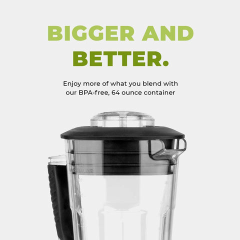 Beast Pro Grade Countertop Blender With 3 HP 1800W Motor 64 Oz Jar Stainless Steel Blades Heavy Duty Commercial Kitchen Blender