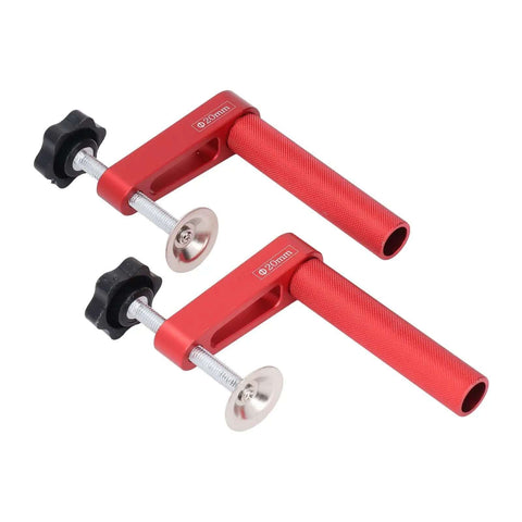 Two Pack 20mm Aluminum Bench Dog Clamps With Fast Hold Down Table Clamp For Woodworking Fits Standard 20mm Dog Holes 600 Pound Clamping Force Silicone Pads Protect Wood Lightweight Portable Clamp Set For Milling And Sanding