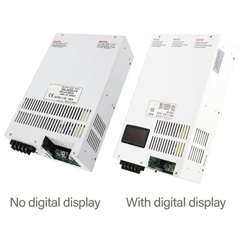 Beefy 5000W Switching Power Supply CC CV 110V 220V 380V Input 0-220V Adjustable Output 0-22.7A No Digital Display LED CNC Lab Industrial SMPS
