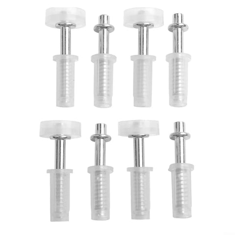 Closet And Folding Door Hardware Kit With Top Pivot And Guide Wheel, Tough As Nails Bifold Door Repair Set, 4 Piece Pack, steel and plastic