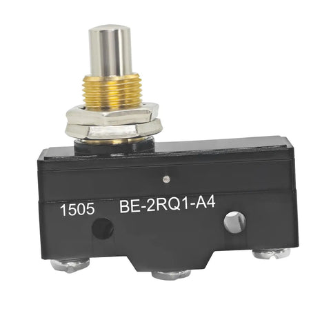 Heavy Duty Plunger Micro Switch For Car Lifts, 25A SPDT Limit Switch, OEM Replacement For Honeywell BE2RQ1A4, side view