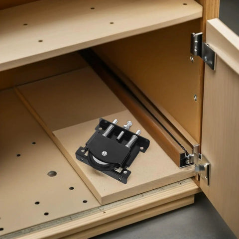 Top Tier Sliding Door Roller Replacement Kit Metal Wheels For Super Smooth And Silent Glide On Wardrobe Closet Hardware Quick Install Strong Build Fits T And U Shape Track Rail Systems Fix Stuck Doors Stop Noise Forever Reliable black metal roller in cabinet door assembly