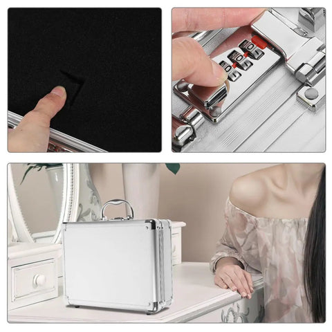 Tough As Nails Aluminum Tool Chest With Comfortable Grip Handle And Solid Metal Latch Portable Hard Storage Case for secure gear storage.