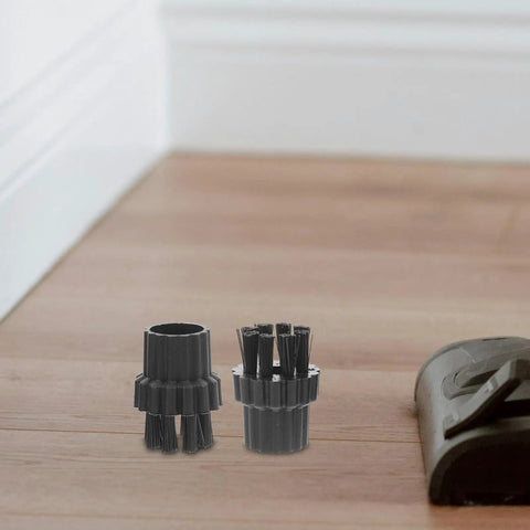 Upgrade Your Home Hustle With Six Pack M8 Steam Cleaner Brush Heads Featuring Hella Tough Nylon And Plastic Bristles for cleaning.