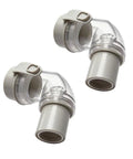 Pair of Clip On Respiratory Adapter Replacement Part Made Of Durable ABS For Breathing Tubes And Oxygen Attachments