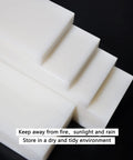 Two Pack HDPE Tapping Block For Machining And DIY Projects 0.75 Inch Thick 4.5 Inch Long 3 Inch Wide White Heavy Duty High Density Polyethylene Non Marring Block For Precision Work