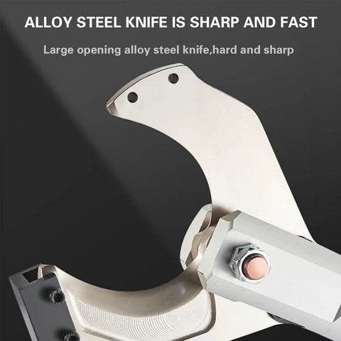 Large opening alloy steel knife of Super Heavy Duty Rechargeable Battery Operated Hydraulic Cable Cutters.