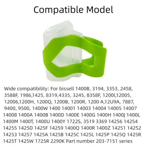 Green Vacuum Hose Self Cleaning Tool Attachment For Bissell Little Green Machine Replacement Part 1613828 Compatible With 1400B 4075 3194 3353 2458 3588F 1986 1425 1400W 1400A 1400B 1400D 1400E 1400G 1400H 1400J 1400L, green plastic attachment