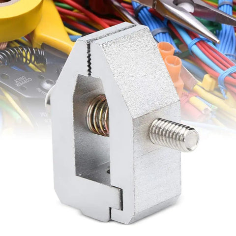 Stainless Steel Push Pull Force Fixture For Tensile Testing 500N Capacity 3.5mm Opening Beefy Heavy Duty Lab Fixture For Rubber Cable Paper Film And Electrical Components Insertion Extraction Testing, stainless steel clamp