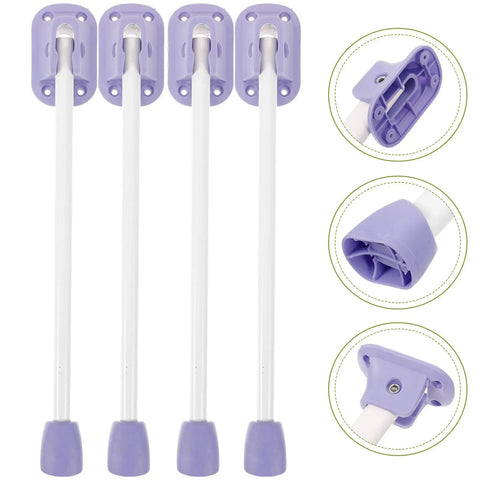 Foldable Replacement Table Legs For Laptop And Furniture Heavy Duty Plastic And Iron Desk Legs with purple fittings