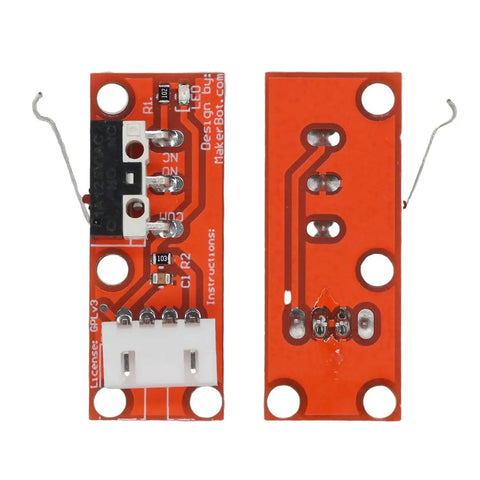 Endstop Limit Switch For 3D Printer And CNC With 70Cm 27.6In 22Awg Cable RAMPS 1.4 Arduino Mega Compatible, front and back view
