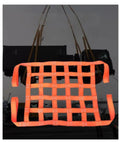 Rugged Polyester Cargo Hoisting Net For Secure Transport And Industrial Lifting, 59.1x59.1 CM, 1 Ton Load Capacity shown outdoors