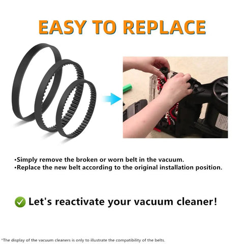 Replacement Belt Set For Bissell ProHeat 2X Revolution Pet Carpet Cleaner Fits Models 1548 1550 1551 Installation Guide